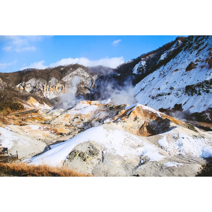 PVC matrica tapéta 80x130 cm Hegyek fehér rozsdával