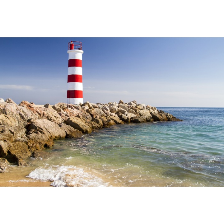 PVC matrica tapéta 80x130 cm Világítótorony Portugáliából