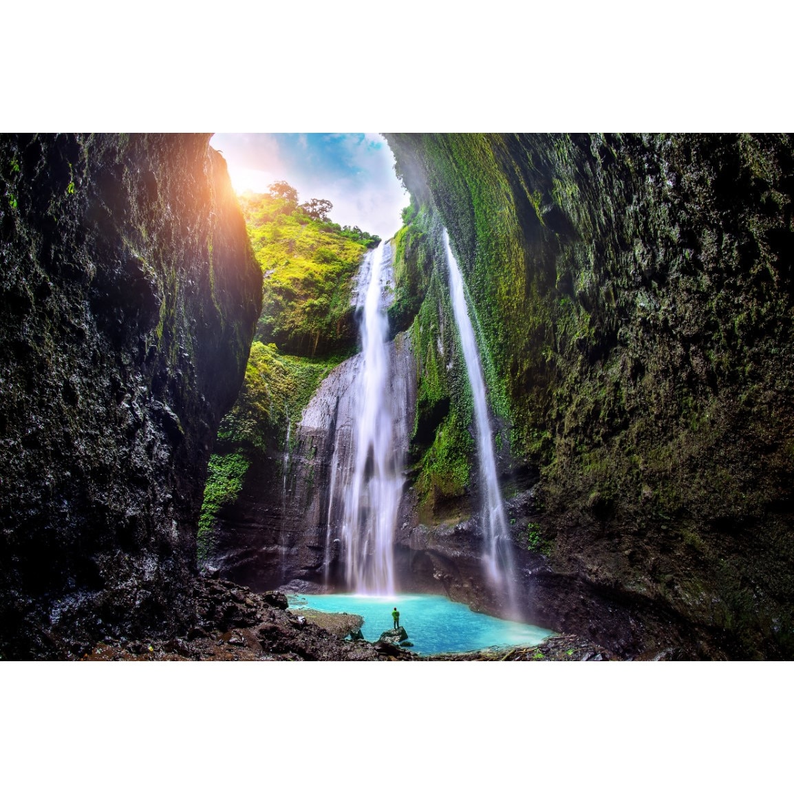 Fototapet autocolant PVC 70x105 cm Cascada model 45