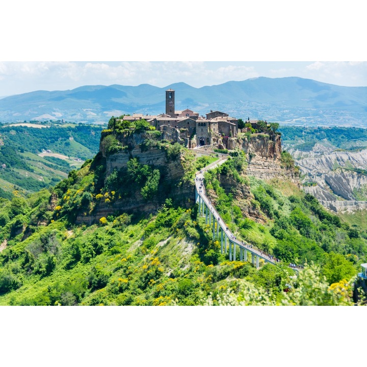 PVC öntapadós tapéta 80x130 cm A hegyi vár Olaszországból