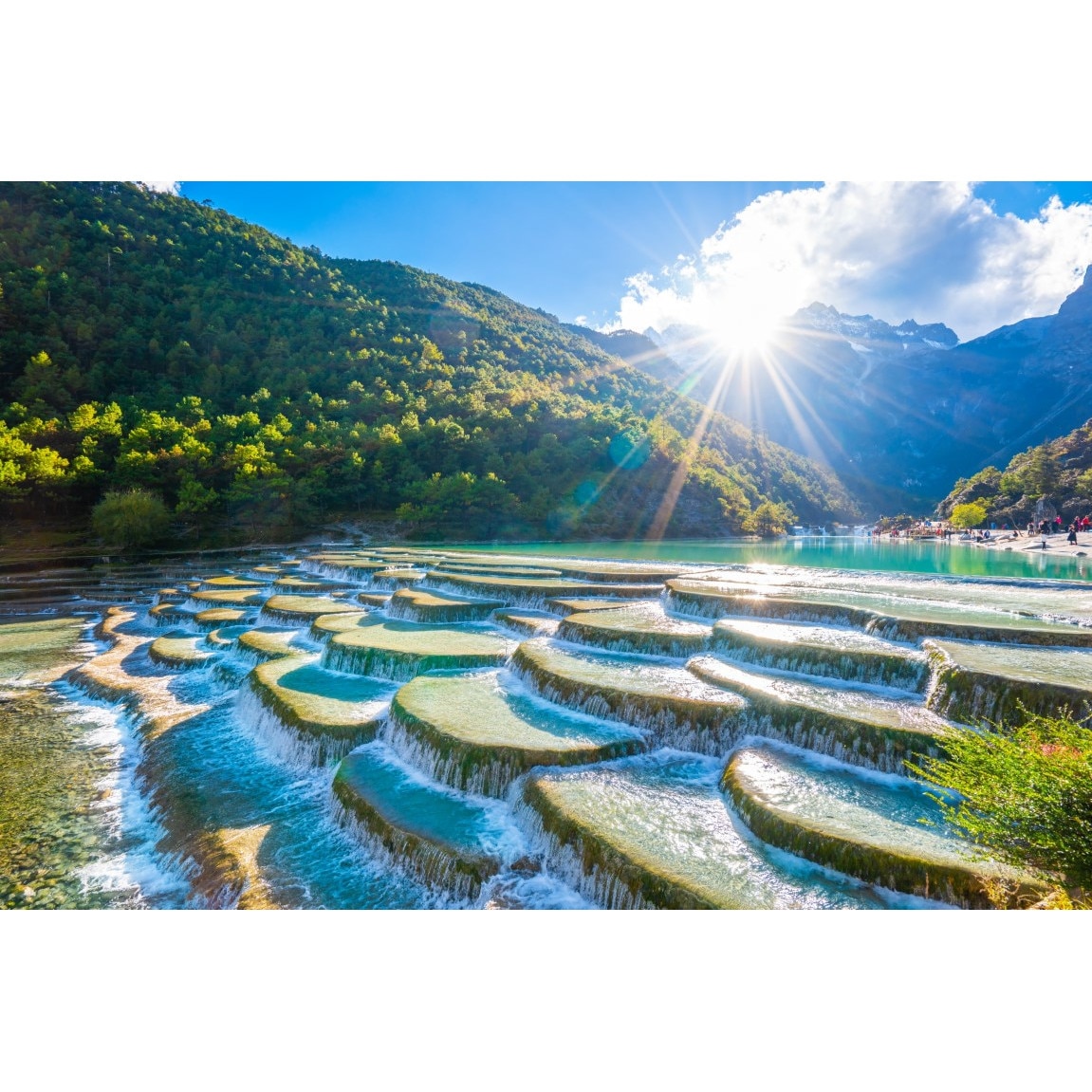 Fototapet autocolant PVC 70x120 cm Cascada model 43