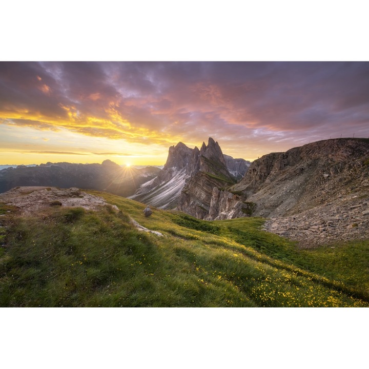 PVC matrica tapéta 80x130 cm Arany a napfelkeltétől