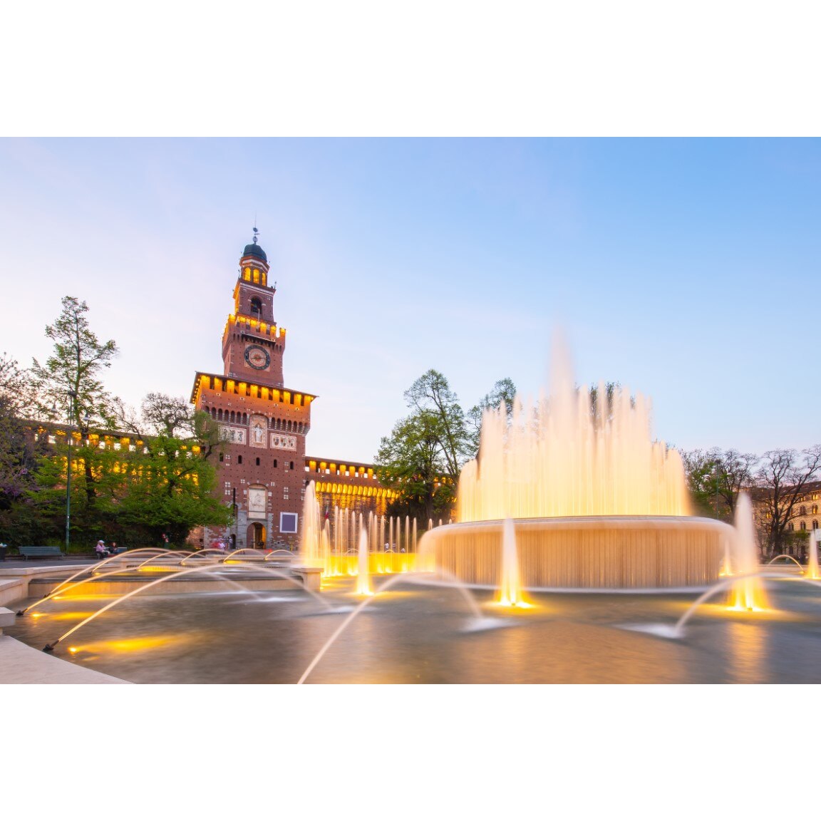 Fototapet autocolant PVC 70x120 cm Palatul din Milano