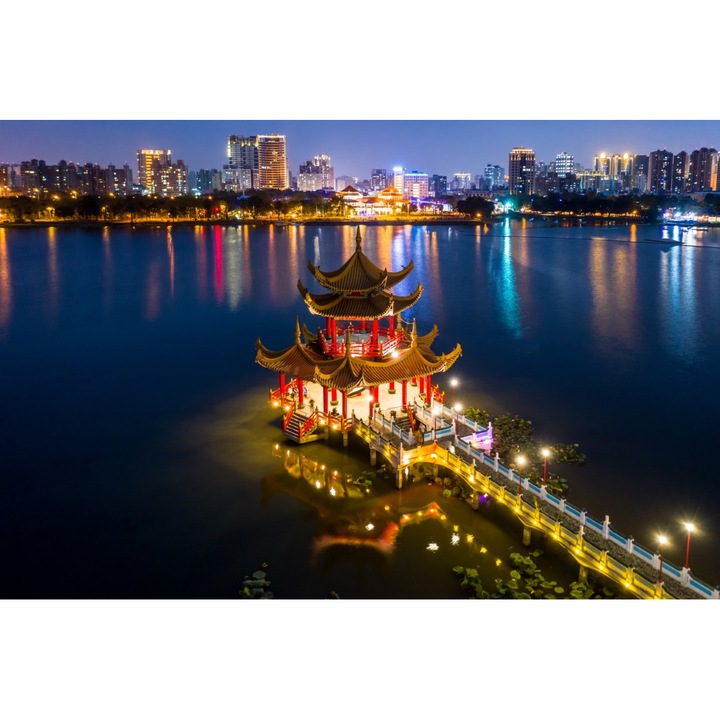 PERSONA PVC öntapadós fotó tapéta, 100x150 cm, Kínai tündérmese a kikötőben