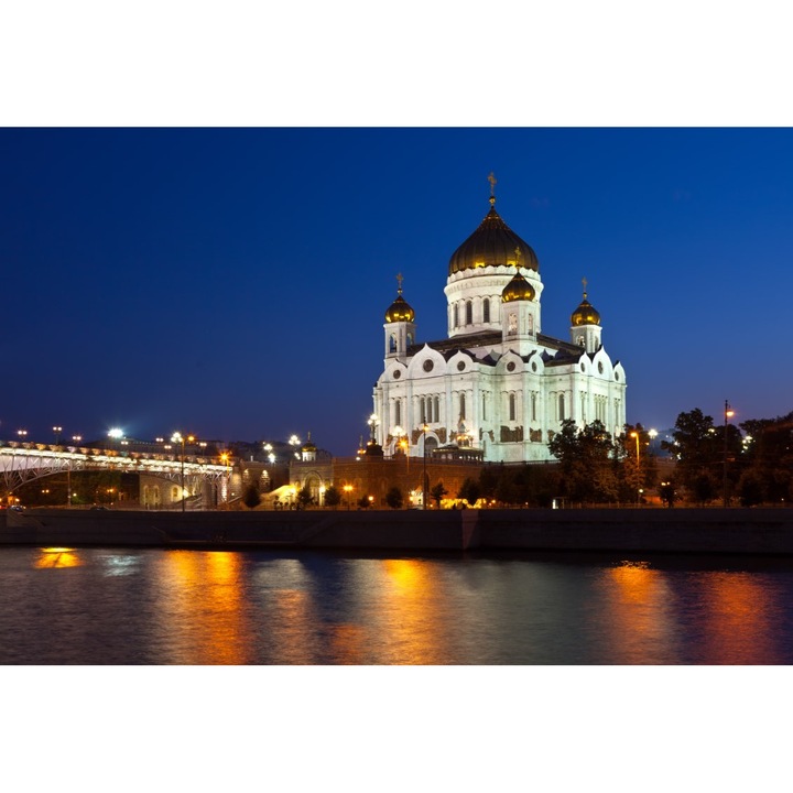 PVC matrica tapéta 80x130 cm Megváltó Jézus székesegyház Oroszországból