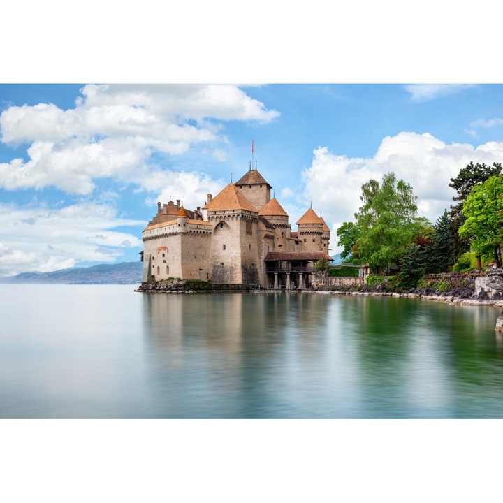 PVC matrica tapéta 80x130 cm Genfi vár