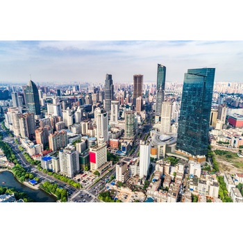 Fototapet autocolant PVC 75x100 cm Shanghai ziua Fototapet autocolant PVC 75x100 cm Shanghai ziua