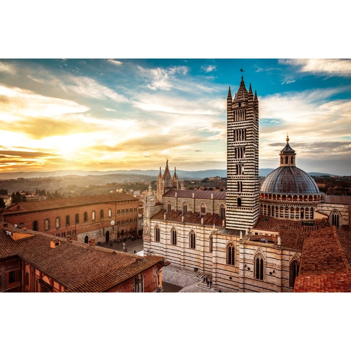 PVC matrica tapéta 80x130 cm Siena katedrális