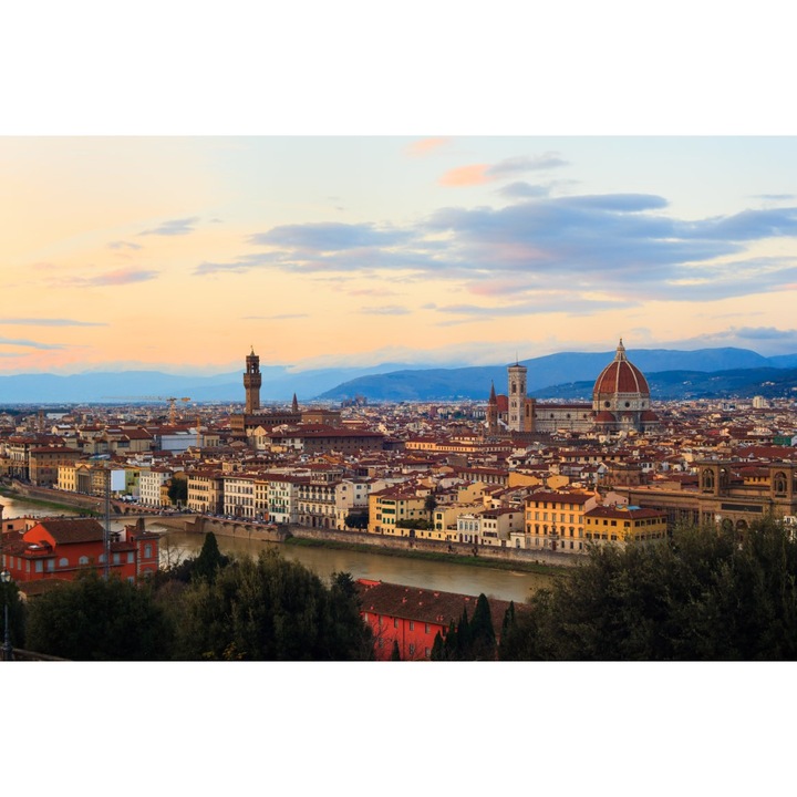 PVC matrica tapéta 80x130 cm Firenze panorámája