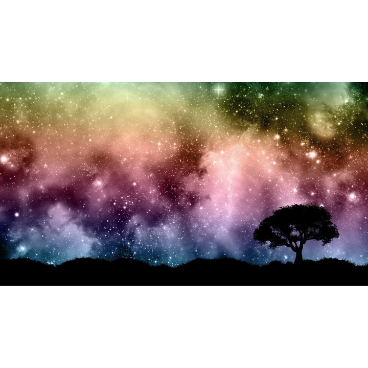 PERSONA PVC öntapadós tapéta, 80x130 cm, Csillagos égbolt