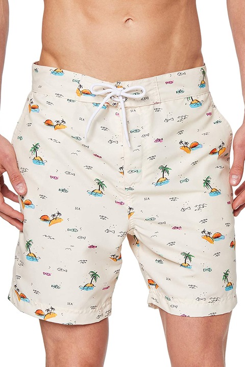 Pantaloni scurti de baie barbati Find, Bej nisip
