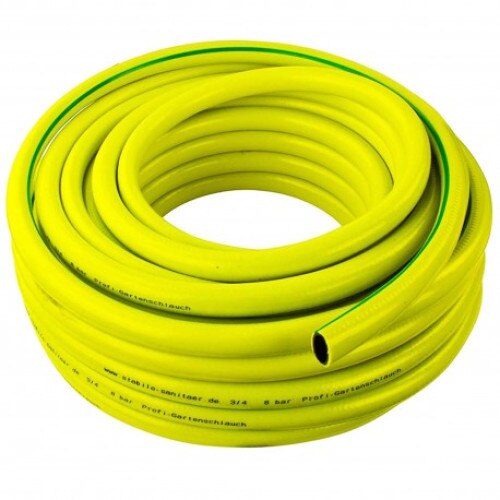 Furtun apa profesional galben-verde 3/4