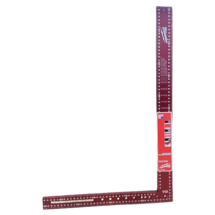 Echer de dulgherie 400x600mm, din aluminiu, sistem metric, Milwaukee