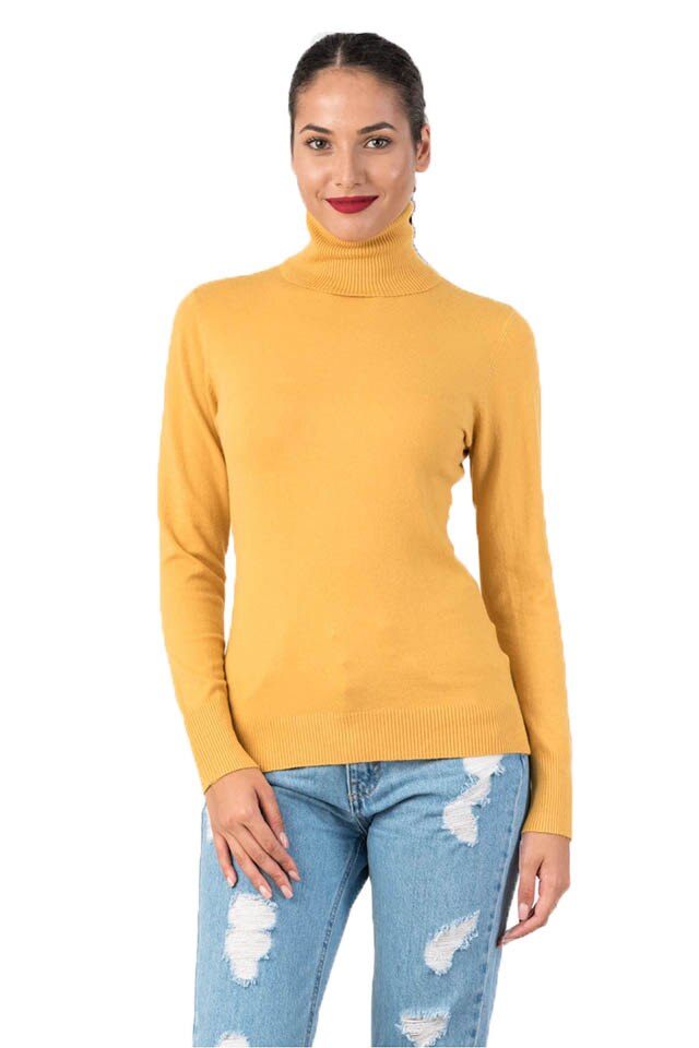 Bluza stil helanca casual DD, Galben, L-XL