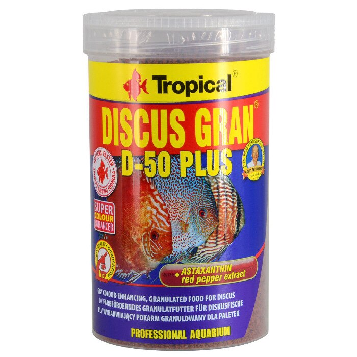 Hrana pesti Tropical Discus Gran D-50 Plus 1000ml