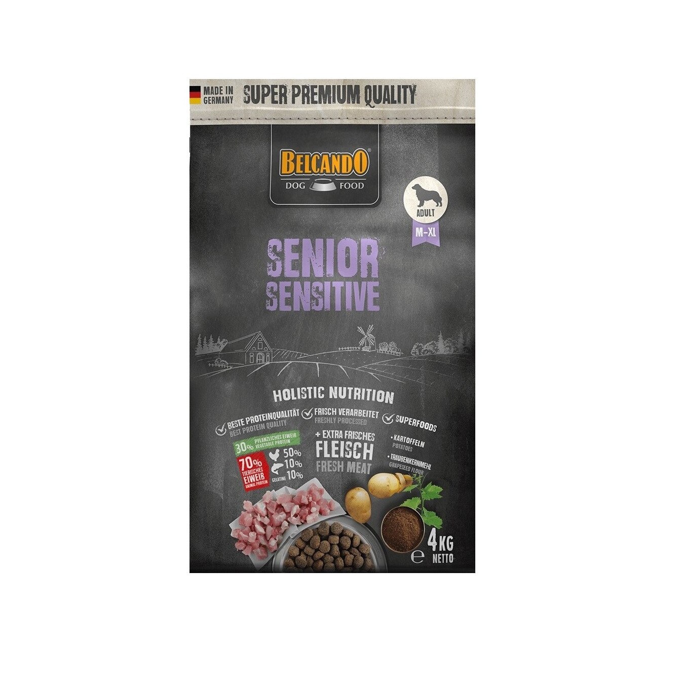 Hrana uscata caini, Belcando Senior Sensitive 4 Kg