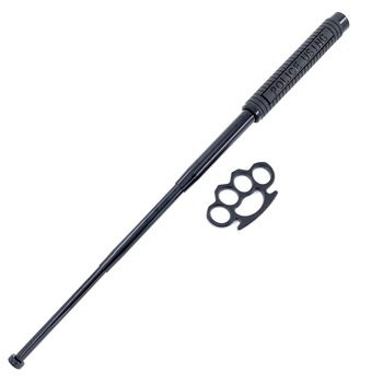 Set autoaparare format din baston telescopic profesional Police 65 cm cu 4 segmente, maner de cauciuc si pumnal tip box, 1 cm grosime, negru Set autoaparare format din baston telescopic profesional Police 65 cm cu 4 segmente, maner de cauciuc si pumnal tip box, 1 cm grosime, negru