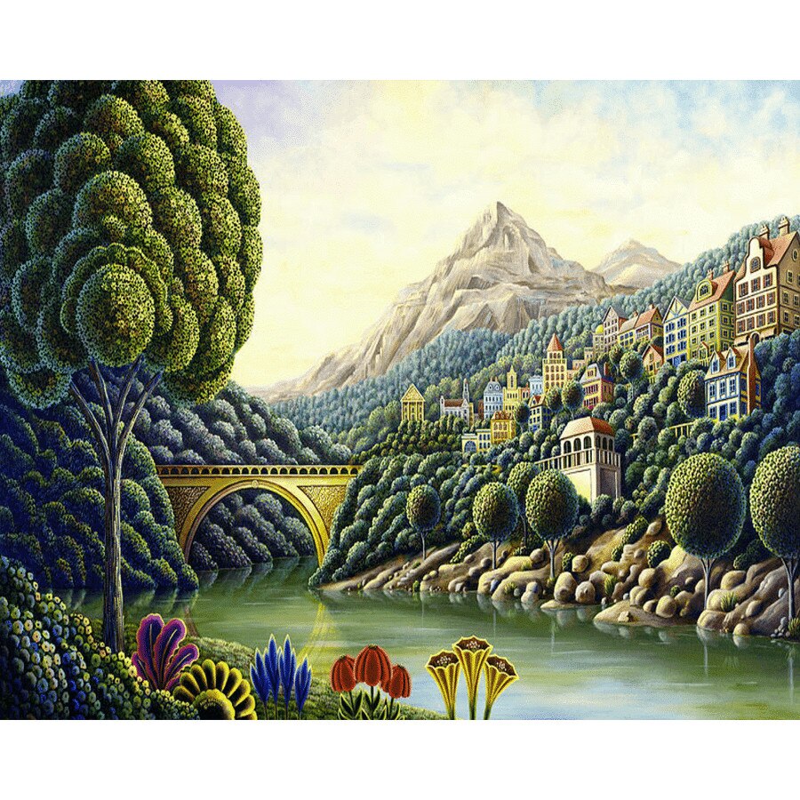 Pictura pe numere Andy Russell Art, panza pe rama 40*50 cm A037