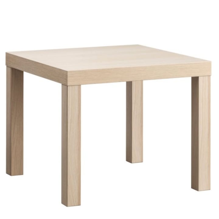 Холна маса, MDF, Квадратна, Дъб, Бежов, 55x55x45 см