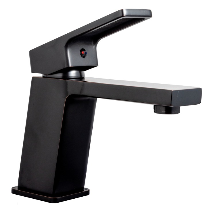 TRENDY'S Mosdó csaptelep, mosdókagylóra szerelhető, antik fekete