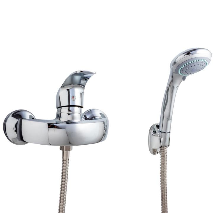 Hanba Zuhany csaptelep, falra szerelhető, fényes króm