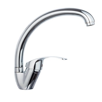 Baterie bucatarie HANBA, tip lebada , crom lucios Baterie bucatarie HANBA, tip lebada , crom lucios