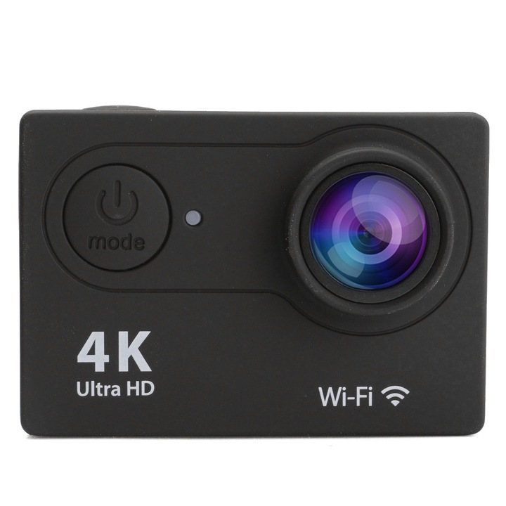 Camere de actiune sport Insma, 1080P, Ultra HD, 4K, WiFi, Impermeabila, Negru
