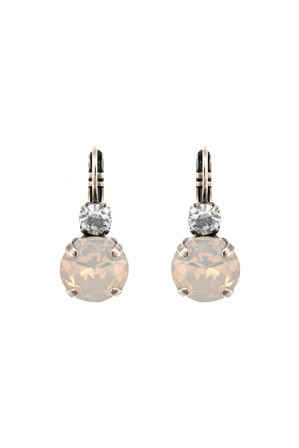Roxannes - Mariana Jewellery, Cercei drop placati cu argint 925, Auriu/Alb/Argintiu
