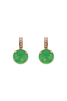 Roxannes - Mariana Jewellery, Cercei placati cu aur rose de 24K, decorati cu , auriu rose, verde, argintiu Roxannes - Mariana Jewellery, Cercei placati cu aur rose de 24K, decorati cu , auriu rose, verde, argintiu