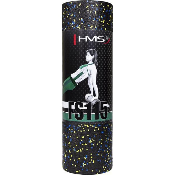 Roller masaj/yoga HMS FS115, 45 x 15 cm, negru