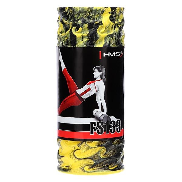 Roller masaj/yoga HMS FS133, 33 x 14 cm, galben/negru