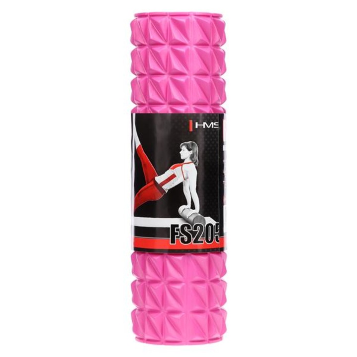 Roller masaj/yoga HMS FS205, 45 x 13.5 cm, roz