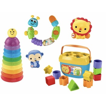 Set 5 jucarii Fisher Price, Bright Basic Bundle Set 5 jucarii Fisher Price, Bright Basic Bundle