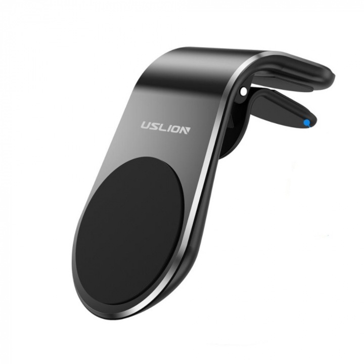 Suport Auto Magnetic Universal cu Prindere pe Grila de Ventilatie, Negru, Glixicom