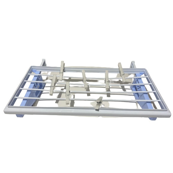 Uscator pentru rufe, prindere pe calorifer, 220 cm, albastru