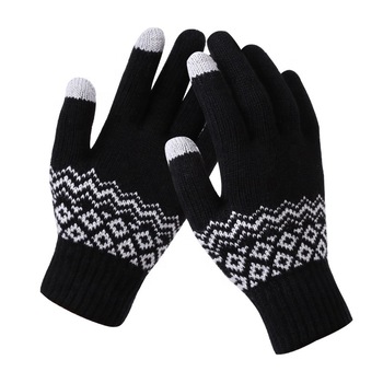 Manusi touchscreen Suede ST0003 - Black Manusi touchscreen Suede ST0003 - Black
