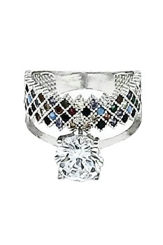 Inele Argint 925 Fabiana, Argintiu/Multicolor Inele Argint 925 Fabiana, Argintiu/Multicolor