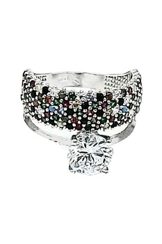 Inele Argint 925 Ingrid, Argintiu - Multicolor, 57 Inele Argint 925 Ingrid, Argintiu - Multicolor, 57