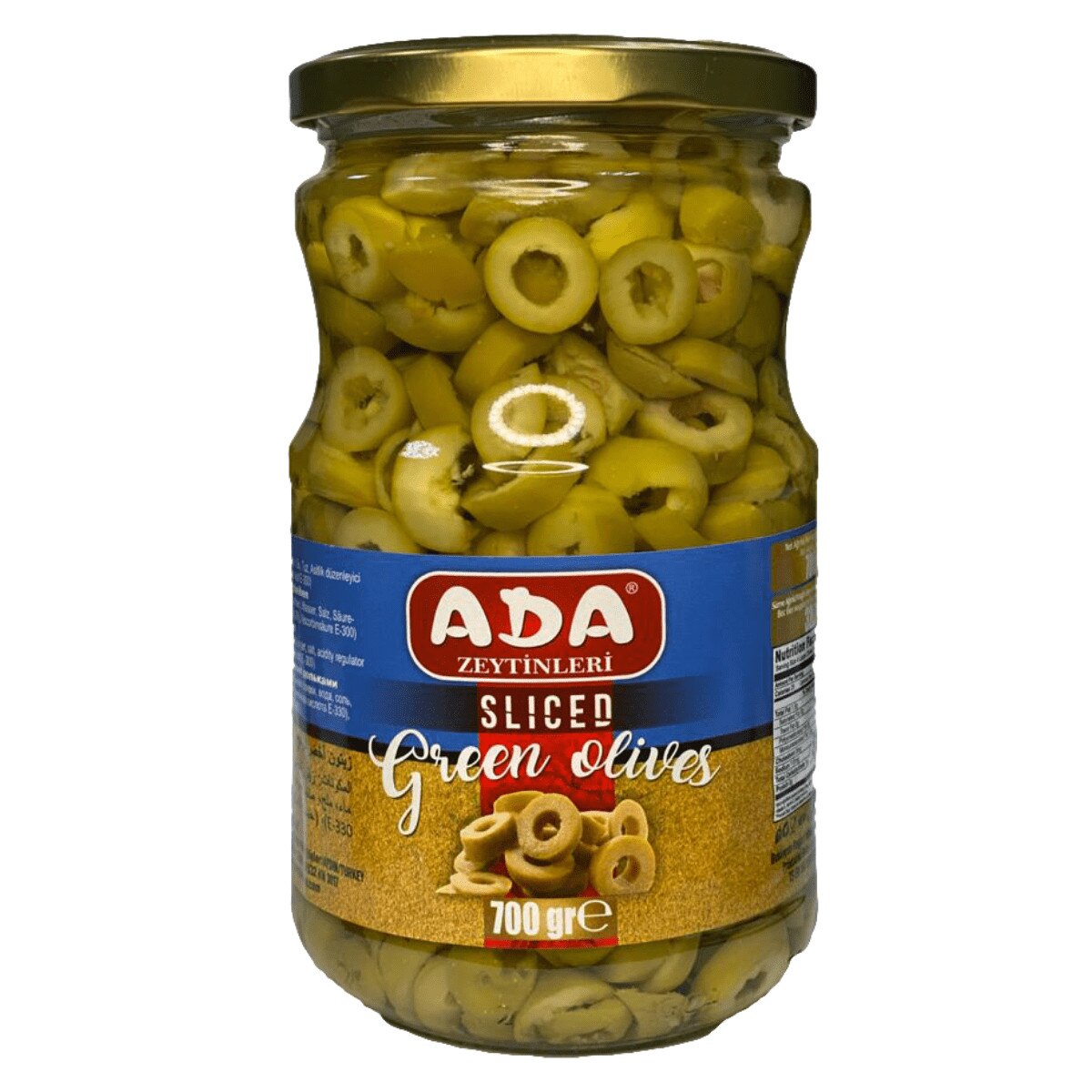 Masline verzi rondele ADA, 700g