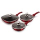 Комплект тигани Berlinger Haus BH/6189, 6 части, Metallic Line Burgundy Edition