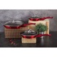 Комплект тигани Berlinger Haus BH/6189, 6 части, Metallic Line Burgundy Edition