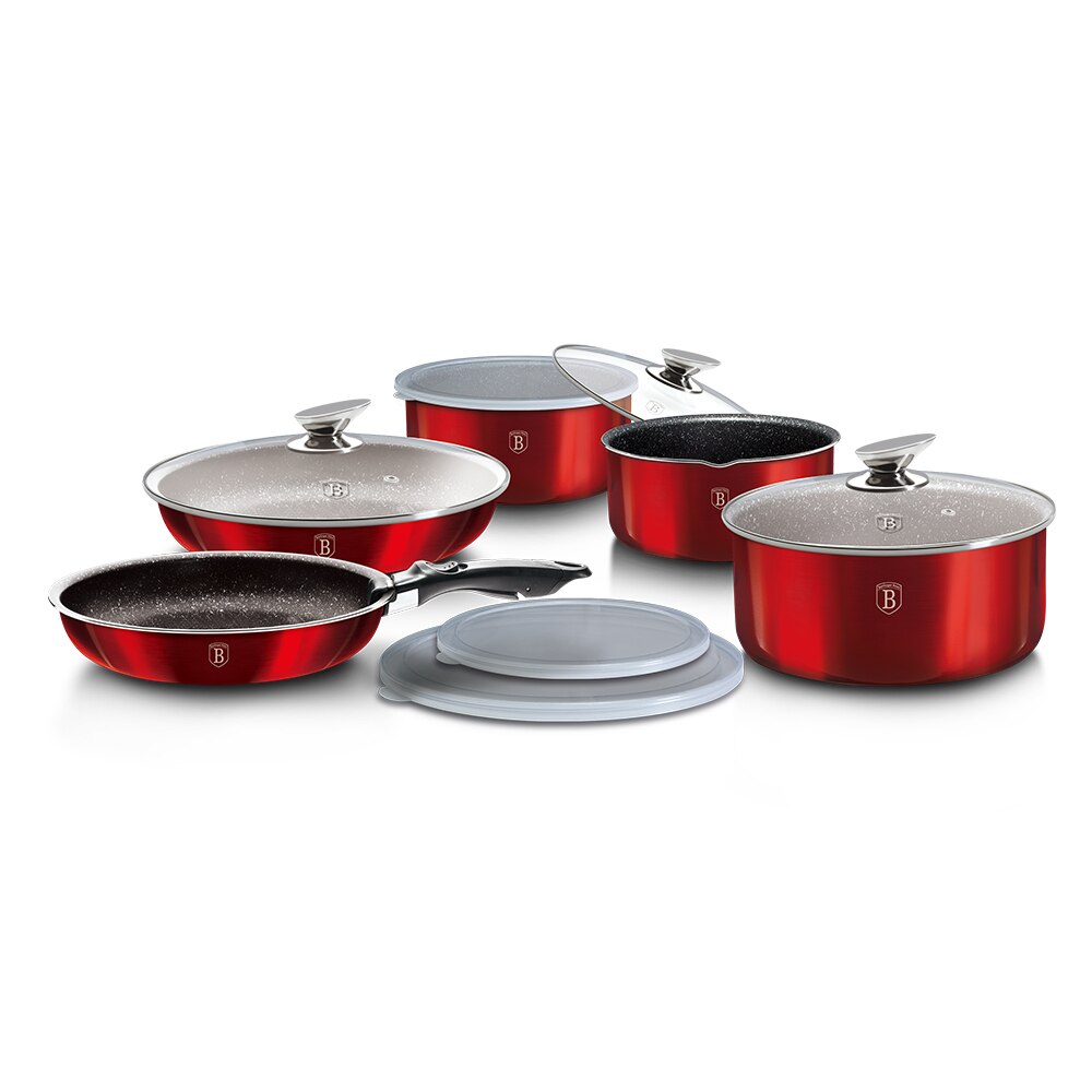 Set Padelle Berlinger Haus 22 e 26 cm Granito Aquamarine BH1883