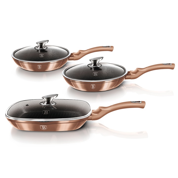 Set gatit 6 piese Berlinger Haus Metallic Line Rose Gold Edition