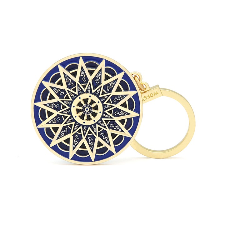 Amuleta de protectie cu Silaba HUM remediu Feng Shui din Metal, 50 mm lungime