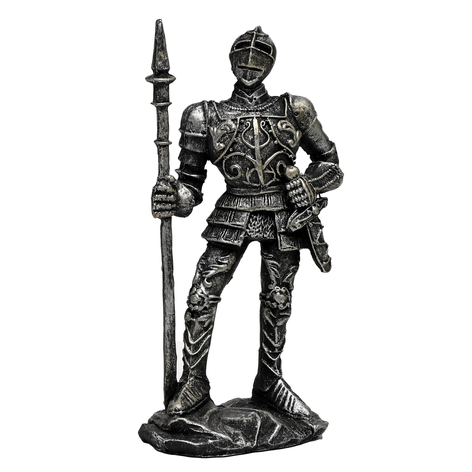 Statueta Cavaler Lancier II, 14.5 cm, realizata din rasina