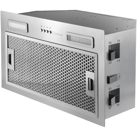 Hota incorporabila Turbionaire TSL50S, Capacitate absorbtie 610 mc/h, Clasa B, 3 viteze, Iluminare LED, 1 motor, 50 cm, Inox