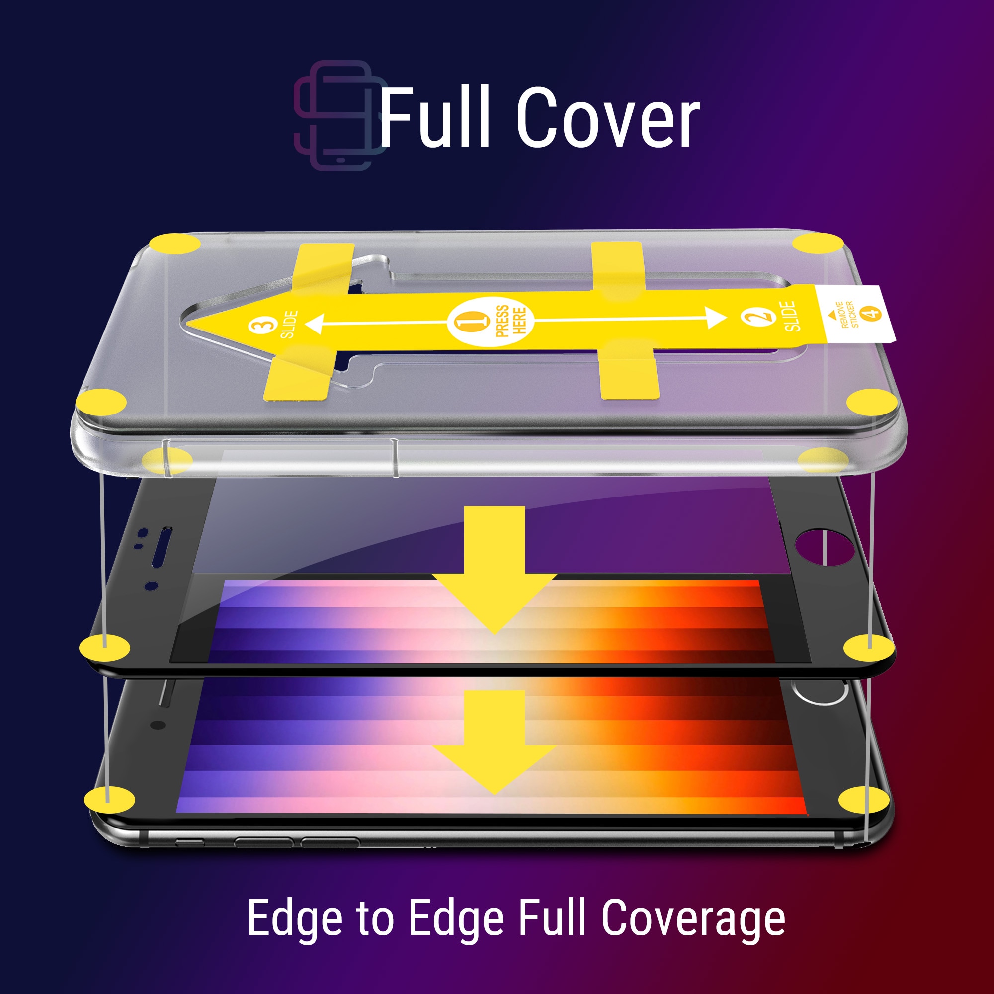 NEW'C 2 Pezzi, Vetro Temperato Per IPhone SE 3/2 (modello