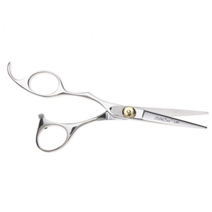 Foarfeca de tuns profesionala pentru tuns cu mana stanga, 5 inch, Olivia Garden SilkCut Left