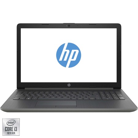 Laptop HP 15-da2042nq cu procesor Intel® Core™ i3-10110U pana la 4.10 GHz, 15.6", Full HD, 8GB, 256GB SSD, Intel® UHD Graphics, Free DOS, Grey
