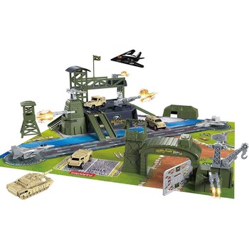 Baza militara, covor si accesorii incluse Baza militara, covor si accesorii incluse